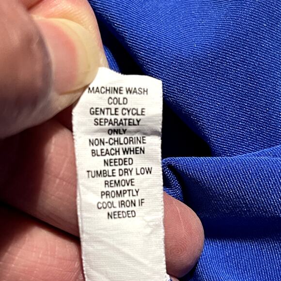 RLX‎ Ralph Lauren Mens Golf Shirt L Cobalt Blue Casual EUC - Picture 4 of 5